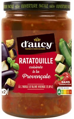 Ratatouille cuisinée à la provençale d'aucy 380g