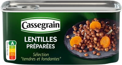 Lentilles préparées