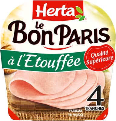 HERTA LE BON PARIS Jambon à l'étouffée x4 -170g