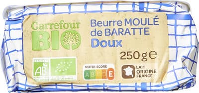 Beurre moulé de baratte doux