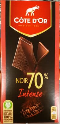 Tablette de chocolat noir extra dégustation 70% cacao